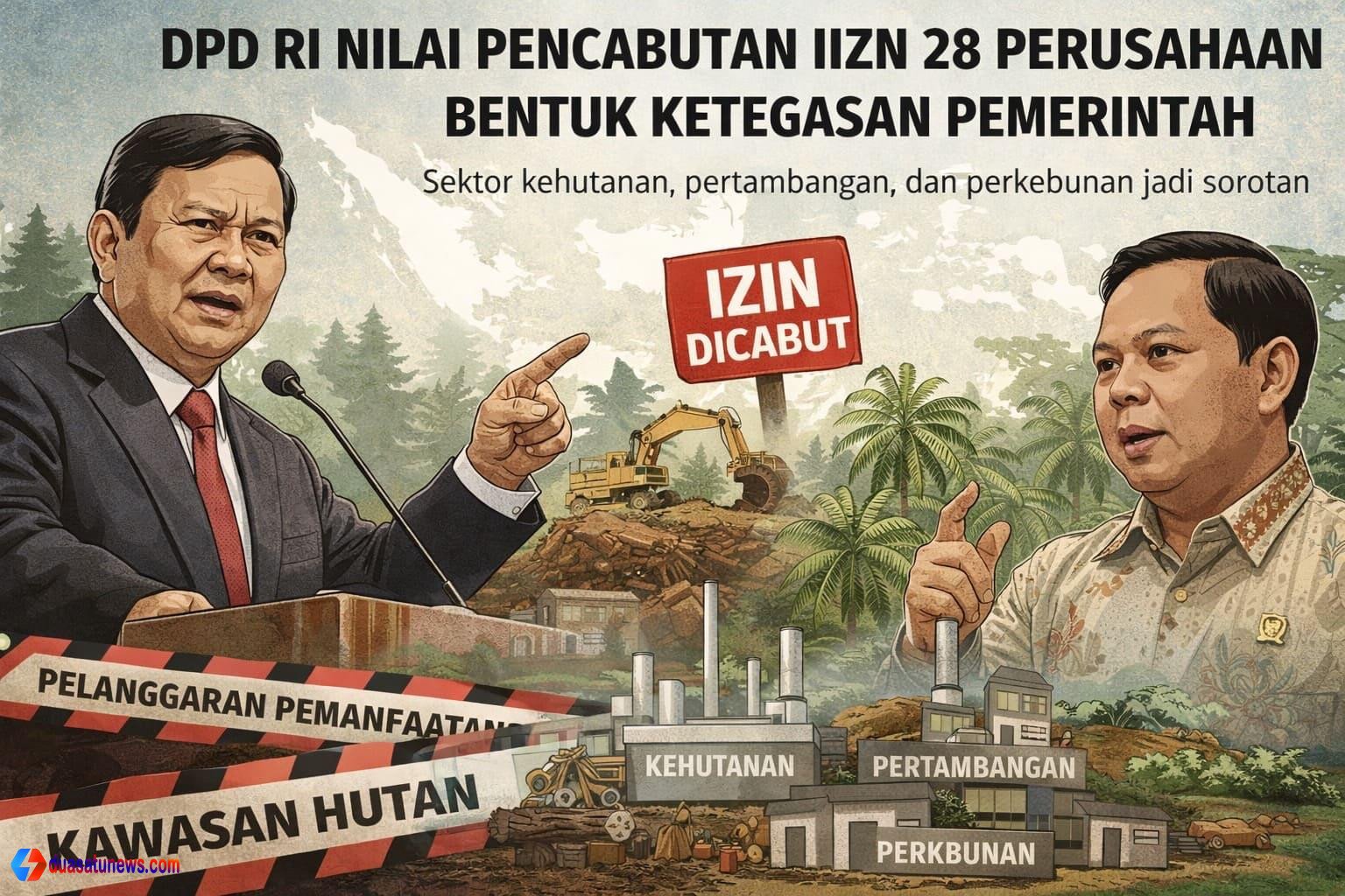 Pencabutan Izin 28 Perusahaan Perusak Hutan di Sumatera: Langkah Tegas Prabowo dan Urgensi Pemulihan Ekologis